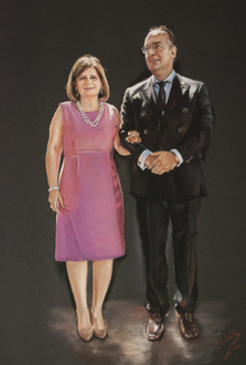 pastel sobre papel Canson, 110 x 150 cm.