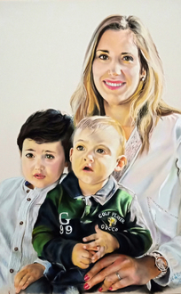 pastel sobre papel Canson, 70 x 100 cm.