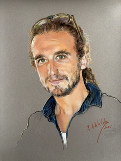 pastel sobre papel Pastelmat, 30 x 40 cm.