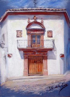 pastel sobre papel Canson, 21 x 30 cm