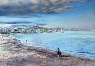 pastel sobre papel Canson, 40 x 30 cm.