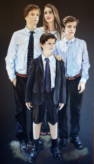 pastel sobre papel Canson, 110 x 150 cm.