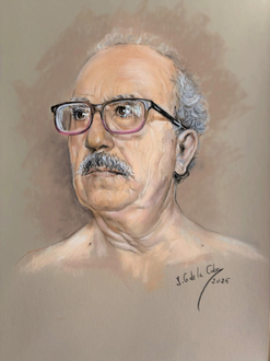 pastel sobre papel Pastelmat, 30 x 40 cm.